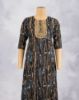 Picture of Navy Blue  Zari Umbrella Kurti