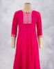 Picture of Pink Mirror & Thread Umbrella Kurti