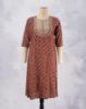 Picture of Mahandi Maroon Zamiki Umbrella Kurti