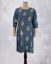 Picture of Blue Gold Prints Straight Kurti
