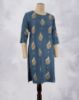 Picture of Blue Gold Prints Straight Kurti