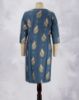 Picture of Blue Gold Prints Straight Kurti