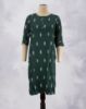 Picture of Dark Green Motif's Printed Straight Kurti
