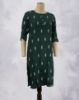 Picture of Dark Green Motif's Printed Straight Kurti