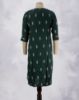 Picture of Dark Green Motif's Printed Straight Kurti