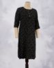 Picture of Black Gold Printed Straight Kurti