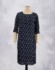 Picture of Navy Blue Motif's Straight Kurti