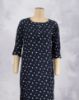 Picture of Navy Blue Motif's Straight Kurti