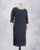Picture of Navy Blue Motif's Straight Kurti