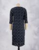 Picture of Navy Blue Motif's Straight Kurti