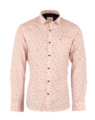 Picture of Peach Cotton Casual Shirt