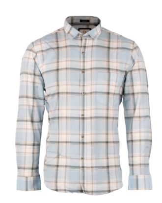 Picture of Mid Blue Checked Casual Shirt