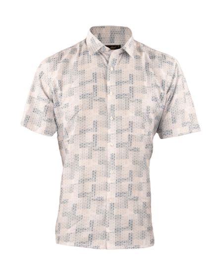 Picture of Grey Sero Formal Printed Shirt