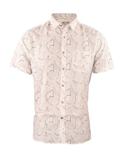 Picture of White & Grey Printed Casual Shirt