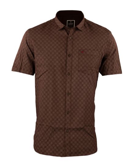Picture of Maroon Casual Printed Shirt