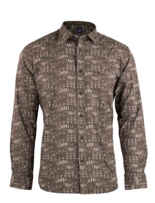Picture of Brown Casual Digital Printed Shirt