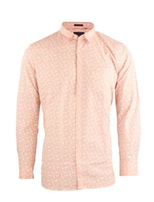 Picture of Pink Cotton Digital Printed Shirt