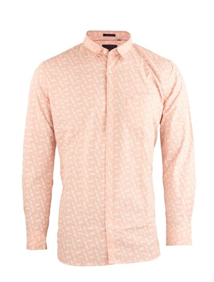 Picture of Pink Cotton Digital Printed Shirt