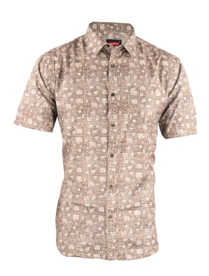 Picture of Grey Olive Prints Formal Shirt