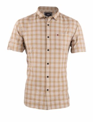 Picture of Light Brown Checked Casual Shirt