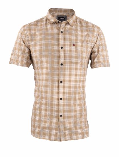 Picture of Light Brown Checked Casual Shirt